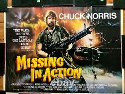 Missing in Action Quad Film Movie Poster Chuck Norris