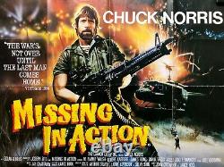 Missing in Action Quad Film Movie Poster Chuck Norris