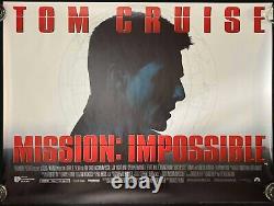 Mission Impossible Original Quad Movie Film Cinema Poster Tom Cruise 1996