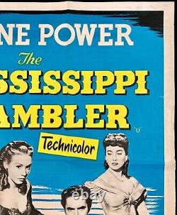 Mississippi Gambler Original Quad Movie Poster Tyrone Power Piper Laurie 1953
