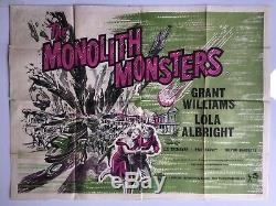 Monolith Monsters 1957, UK Quad, Film/ Movie poster, original