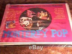 Monterey Pop Rolled British Quad Rr78 Hendrix Others