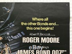 Moonraker Original Movie Quad Poster 1979 James Bond 007 Roger Moore Dan Goozee