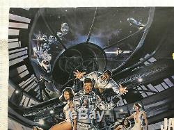 Moonraker Original Movie Quad Poster 1979 James Bond 007 Roger Moore Dan Goozee