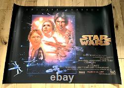 Movie Poster'Star Wars' Special Edition Original UK Quad Advance Poster 1997