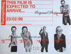 Movie Poster'Trainspotting' UK Quad Advance Film Teaser 1995 (Original) VF +