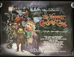 Muppet Christmas Carol ORIGINAL Anniversary Quad Movie Poster Jim Henson Disney