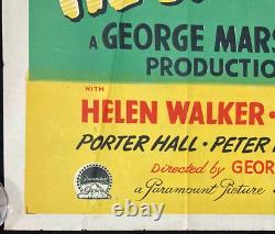 Murder He Says ORIGINAL Quad Movie Poster Fred MacMurray Jean Heather 1945