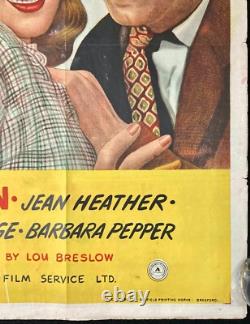 Murder He Says ORIGINAL Quad Movie Poster Fred MacMurray Jean Heather 1945