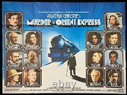 Murder on the Orient Express Original Quad Movie Poster Agatha Christie 1974