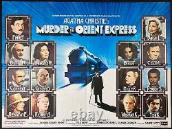 Murder on the Orient Express Original Quad Movie Poster Agatha Christie 1974