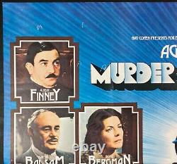 Murder on the Orient Express Original Quad Movie Poster Agatha Christie 1974