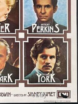 Murder on the Orient Express Original Quad Movie Poster Agatha Christie 1974