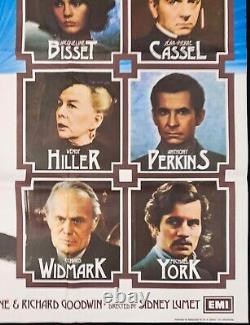 Murder on the Orient Express Original Quad Movie Poster Agatha Christie 1974