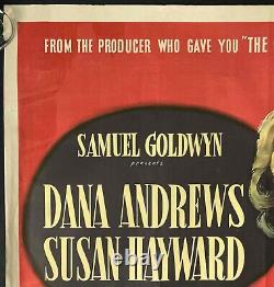 My Foolish Heart Original Quad Movie Cinema Poster Susan Hayward Dana Andrews 49