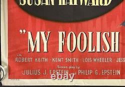 My Foolish Heart Original Quad Movie Cinema Poster Susan Hayward Dana Andrews 49