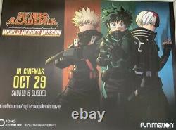 My Hero Academia Movie (2021) Original UK Cinema Quad Double-Sided Poster, Anime