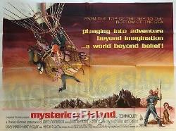 Mysterious Island Original Movie Quad Poster 1961 Ray Harryhausen, Michael Craig