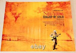 Neil Young Heart of Gold 2006 UK British Quad Cinema Original Nashville Concert