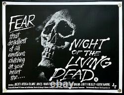 Night of the Living Dead 1968 Original Movie Poster British Quad Linen Backed
