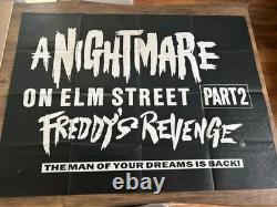 Nightmare On Elm Street Part 2 Original UK Quad Movie Poster 30x40 Folded