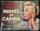Nights Of Cabiria Original Quad Movie Poster Federico Fellini Bfi Rolled Mint