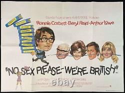 No Sex Please We're British Original Quad Movie Poster Ronnie Corbett 1971