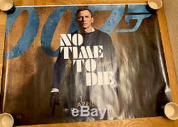 No Time To Die (April Date) UK Cinema/Film Quad Poster 30 x 40 James Bond 007