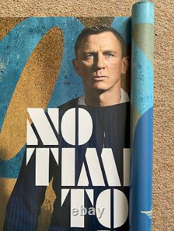 No Time To Die James Bond 007 Original Uk Quad Film Poster, Pulled April Date