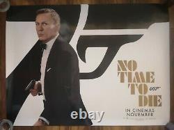 No Time To Die Original UK Quad Cinema Film Movie Poster James Bond 007 November