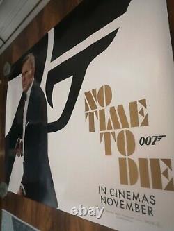 No Time To Die Original UK Quad Cinema Film Movie Poster James Bond 007 November