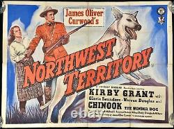 Northwest Territory ORIGINAL Quad Movie Poster Kirby Grant Chinook 1951