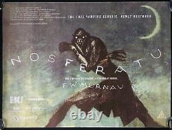 Nosferatu ORIGINAL Quad Movie Poster BFI 2013 Reissue Murnau Dracula VERY RARE