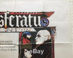 Nosferatu the Vampyre Original British Movie Quad 1979 David Palladini Art