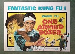 ONE ARMED BOXER (1971) original UK quad movie poster -v. RARE- Fantastic Kung Fu