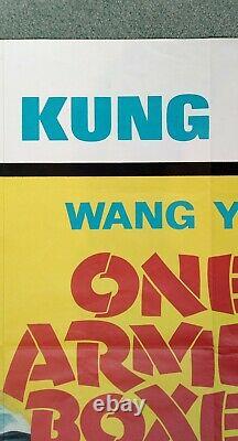 ONE ARMED BOXER (1971) original UK quad movie poster -v. RARE- Fantastic Kung Fu