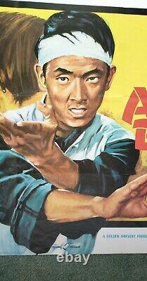 ONE ARMED BOXER (1971) original UK quad movie poster -v. RARE- Fantastic Kung Fu