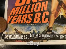 ONE MILLION YEARS BC SHE Andress Welch Vintage Rolled MOVIE QUAD Cinema POSTER