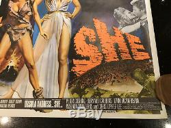 ONE MILLION YEARS BC SHE Andress Welch Vintage Rolled MOVIE QUAD Cinema POSTER