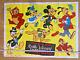 Original 1940's Walt Disney Productions Cartoons Cinema Quad Poster 30x40