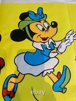 ORIGINAL 1940's WALT DISNEY PRODUCTIONS CARTOONS Cinema Quad POSTER 30x40