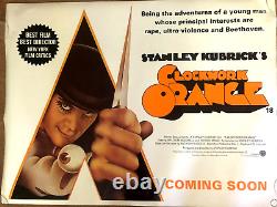 ORIGINAL Clockwork Orange Quad Poster ADVANCE 2000 Re-Release UK Mint