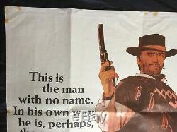 ORIGINAL UK quad poster Fist full of dollars Eastwood vintage Western Movie film