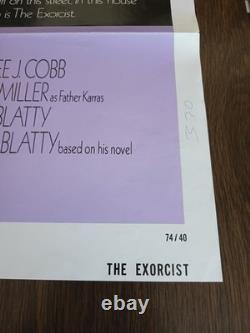 ORIGINAL US ONE SHEET'THE EXORCIST' Cinema Poster Rare Vintage 1974