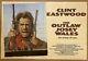 Outlaw Josey Wales British Quad'76 Eastwood Is Army Of One, Cool Double-fisted