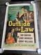 Outside The Law Quad Original 27x41 Us Crime Movie Poster, Linnin Backed 1950s