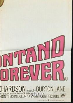On a Clear Day You Can See Forever ORIGINAL Quad Movie Barbra Streisand 1970