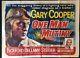 One Man Mutiny Original Quad Movie Poster Gary Cooper Otto Preminger 1955