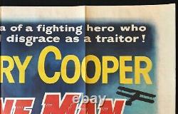 One Man Mutiny Original Quad Movie Poster Gary Cooper Otto Preminger 1955
