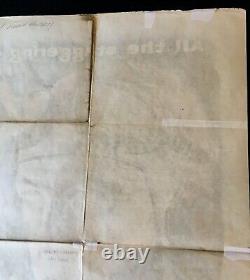 One Man Mutiny Original Quad Movie Poster Gary Cooper Otto Preminger 1955